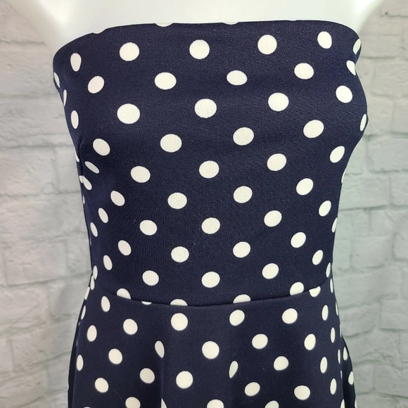 The Limited Strapless Polka Dot Dress Size Large - Picture 3 of 6